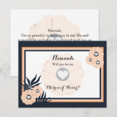 Postale Cool Nectar Maid of Honor Demander une carte posta (Devant / Derrière)