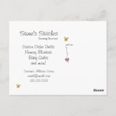 Postale Correctifs, carte publicitaire (Dos)