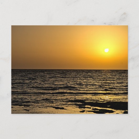 Postale Coucher de soleil à Paphos, Chypre (2485) Carte po (Devant)