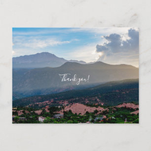 Postale Coucher de soleil brumeux sur Pikes Peak Carte de 