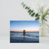 Postale Coucher de soleil magnifique à Orbetello, carte po (Debout devant)