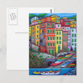 Postale Couleurs de Riomaggiore, Cinque Terre Carte postal (Devant / Derrière)