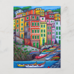 Postale Couleurs de Riomaggiore, Cinque Terre Carte postal