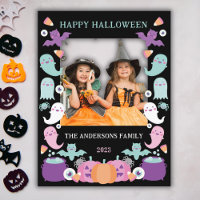 Couleurs pastel mignonnes carte photo halloween