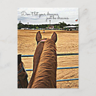 Postale Country Barrel Racer Cowgirl Motivation carte post