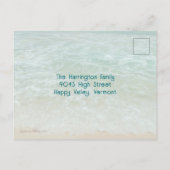 Postale Couronne de plage Dollars de sable Carte de Noël (Dos)