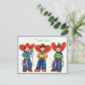 Postale Cowboy Merci ! Carte (Debout devant)