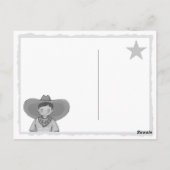 Postale Cowboy Merci ! Carte (Dos)