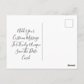 Postale Créer une carte personnalisée d'annonce de date de (Dos)