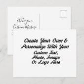 Postale Créer une carte personnalisée de Save The Date (Devant / Derrière)