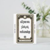 Postale Créez La Carte Tarot Empereur (Debout devant)