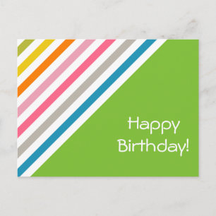 Postale Créez votre propre carte d'anniversaire Pastel col