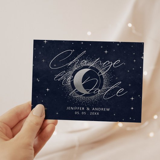 Postale Crescent Céleste Lune Modifier La Date Carte Posta