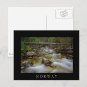 Postale Crique de la forêt rocheuse en Norvège carte posta (Devant / Derrière)