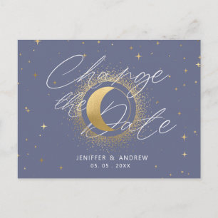 Postale croissant céleste lune changer la date carte posta