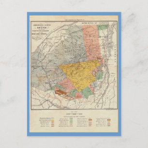 Postale Croquis de sondage Adirondack - Carte Verplanck Co