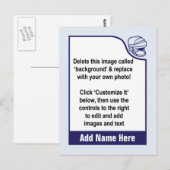 Postale Customisez votre propre carte de commerce de hocke (Devant / Derrière)