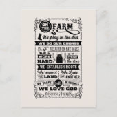 Postale Cute Ferme bienvenue ajouter message invité Carte  (Devant)