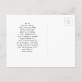 Postale Cute Kitten Élémentaire Étudiants Bienvenue Carte  (Dos)