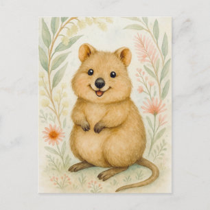 Postale Cute Quokka Printemps Été Kangaroo Animal Carte po
