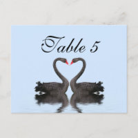 Cygnes de Romancing de carte de nombre de Tableau