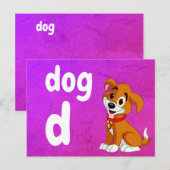 Postale d - carte flash pour chien (Devant / Derrière)