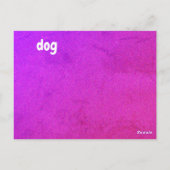 Postale d - carte flash pour chien (Dos)