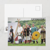 Postale Danemark, le pays des Vikings Carte postale! (Devant / Derrière)