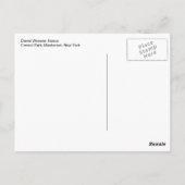 Postale Daniel Webster Statue Central Park NY Carte postal (Dos)