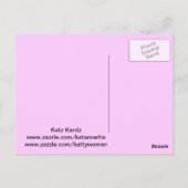 Postale Dans la carte de Kitty d'évier (Dos)