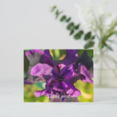 Postale Dans une carte de remerciement Iris (Debout devant)