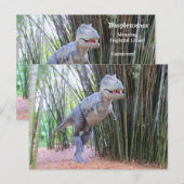 Postale Daspletosaur - Dinosaure - Carte d'apprentissage (Devant / Derrière)