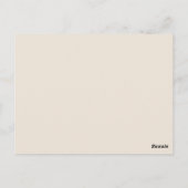 Postale Date Nuit Idées Elégante Carte Conseil Crème (Dos)