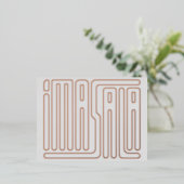 Postale De Vacances En Aluminium Carte cadeau Imasala (Debout devant)