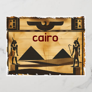 Postale De Vacances En Aluminium Le Caire, Egypte Carte postale...Voici Le Caire