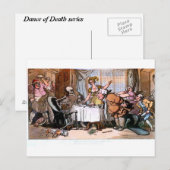 Postale Death Do Ces Repas Savoureux Vous enchantent carte (Devant / Derrière)