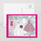 Postale Debbie, Une jeune mariée de 1958 Papier carte post (Devant / Derrière)