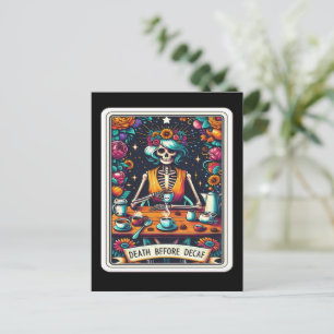 Postale Décès avant la collecte de la carte Tarot Decaf