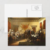 Postale Déclaration d'indépendance par Trumbull Carte post (Devant / Derrière)
