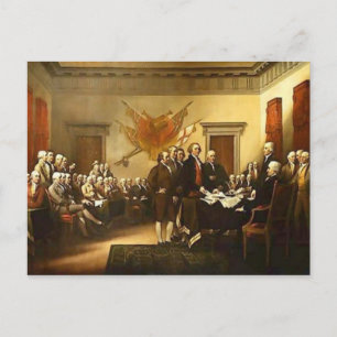 Postale Déclaration d'indépendance par Trumbull Carte post