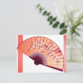 Postale Décoration japonaise du ventilateur - carte postal (Debout devant)
