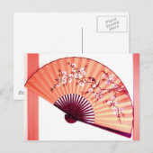 Postale Décoration japonaise du ventilateur - carte postal (Devant / Derrière)