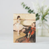 Postale Degas - La leçon de danse, célèbre peinture Carte (Debout devant)