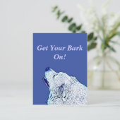 Postale Démocrates du chien bleu faites du bruit ! Carte p (Debout devant)