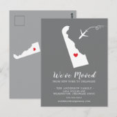 Postale Déplacer la carte de poste DELAWARE Faire-part (Devant / Derrière)