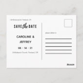 Postale design moderne multi photo enregistrer la carte po (Dos)