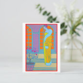 Postale Dessin de mode Art déco de George Barbier Carte po (Debout devant)