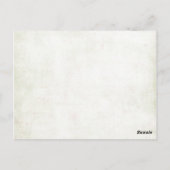 Postale Détenteurs de carte sucre de canne (Dos)