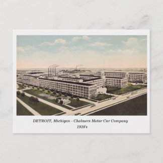Postale Detroit MI, Chalmers Motor Car Co vieille carte po