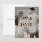 Postale deux photos transparentes Enregistrer la carte Dat (Devant / Derrière)